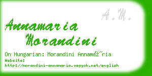 annamaria morandini business card